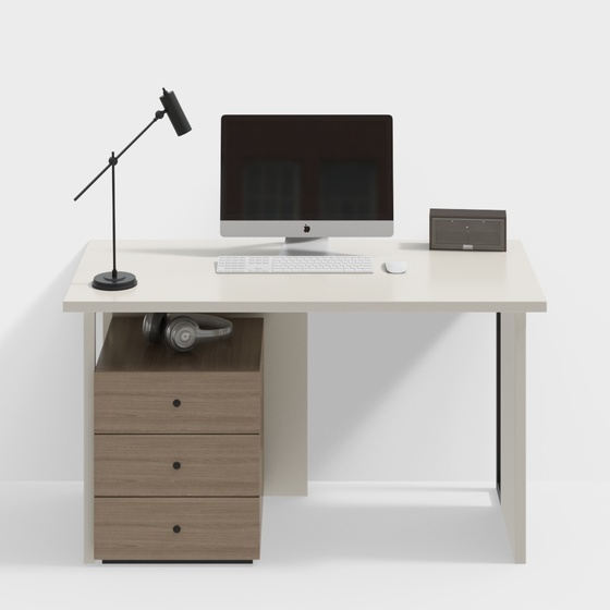 Modern minimalist computer desk