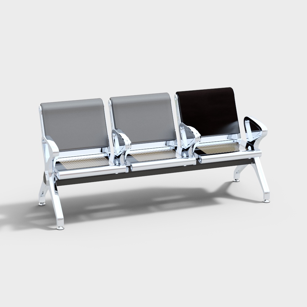休息区长椅3D模型