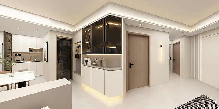 君策家居-碧景阳光8-2204-装修设计方案