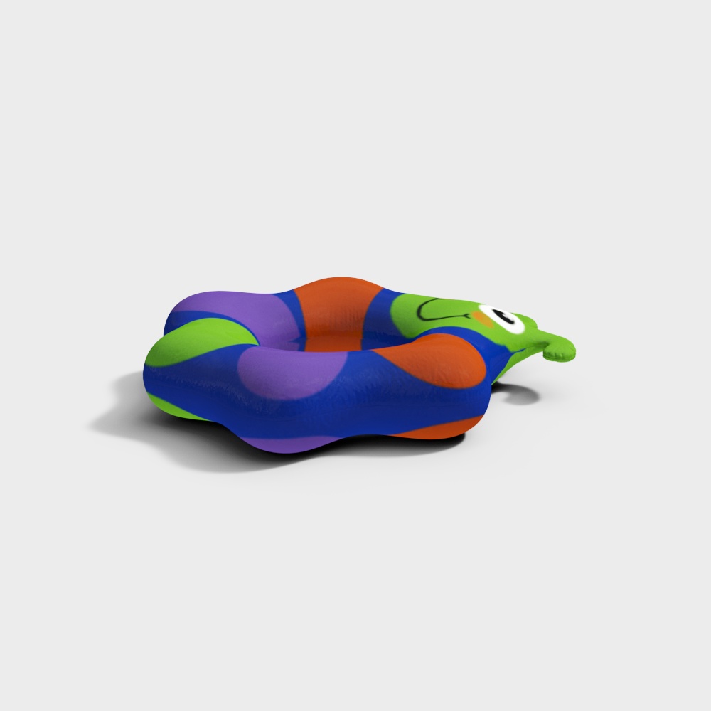 儿童彩色游泳圈3D模型