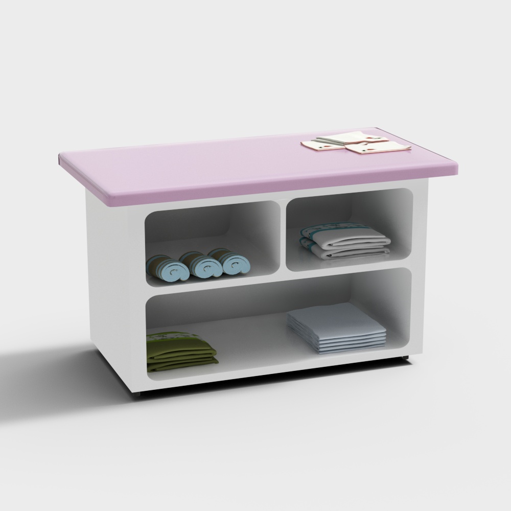 儿童馆抚触台3D模型