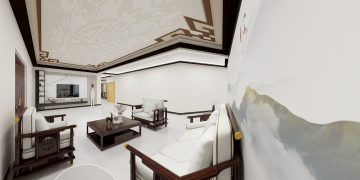 小胖装修-四室两厅新中式装修-装修设计方案