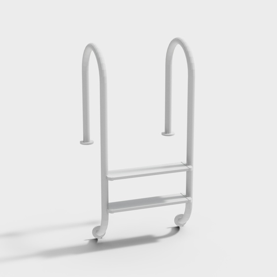 Pool Safety Equipment 3D Model in Gray