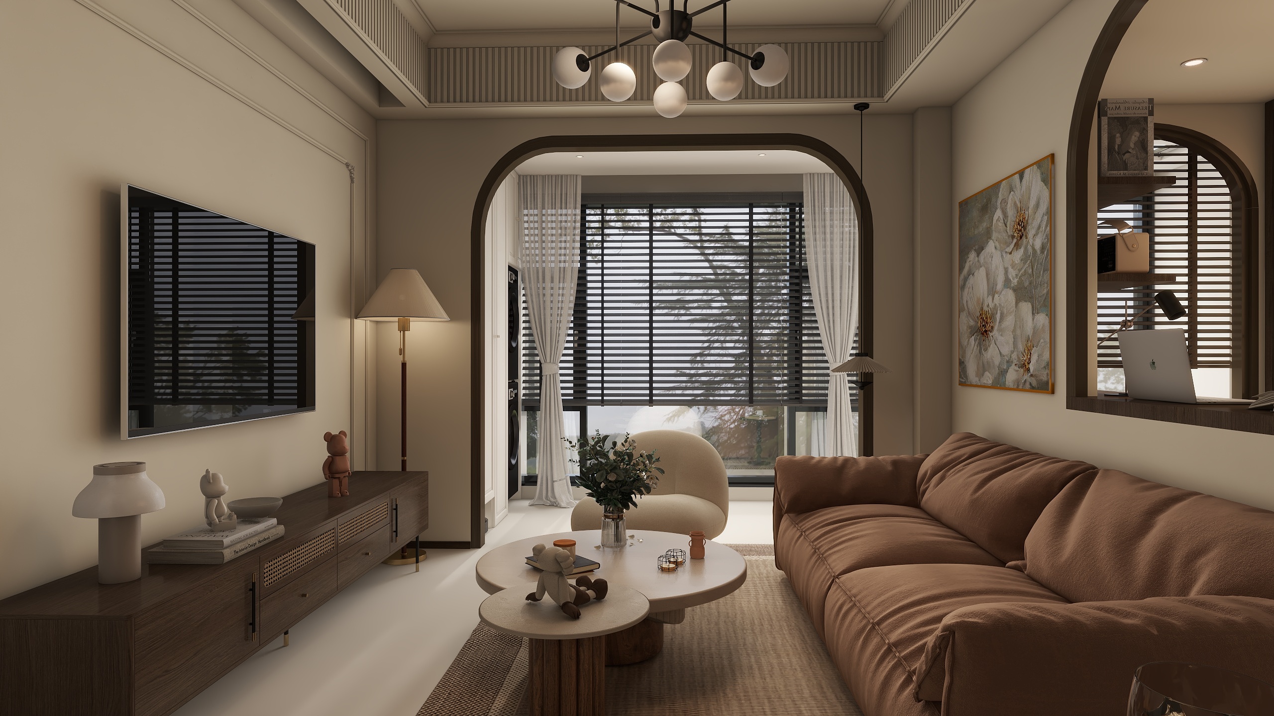 TS33333-欧龙壹号院85㎡2室装修效果图