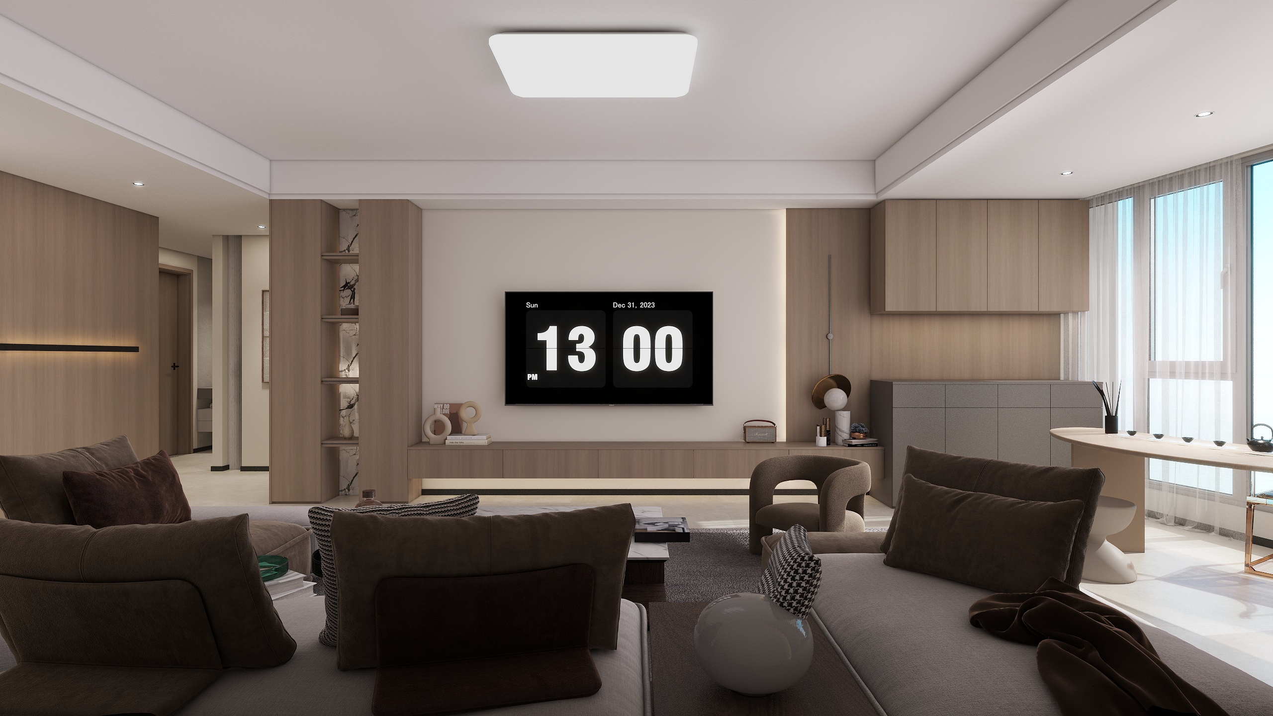 Ansel軒-《木言木语》现代简约设计方案-金泰假日花城润园-装修设计方案