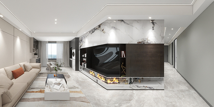 十一根小辫设计工作室-陆港宁海湾-装修设计方案