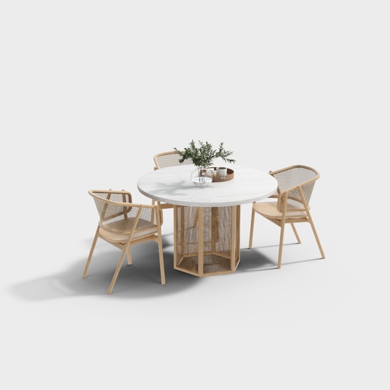 Southeast Asian leisure table and chair combination