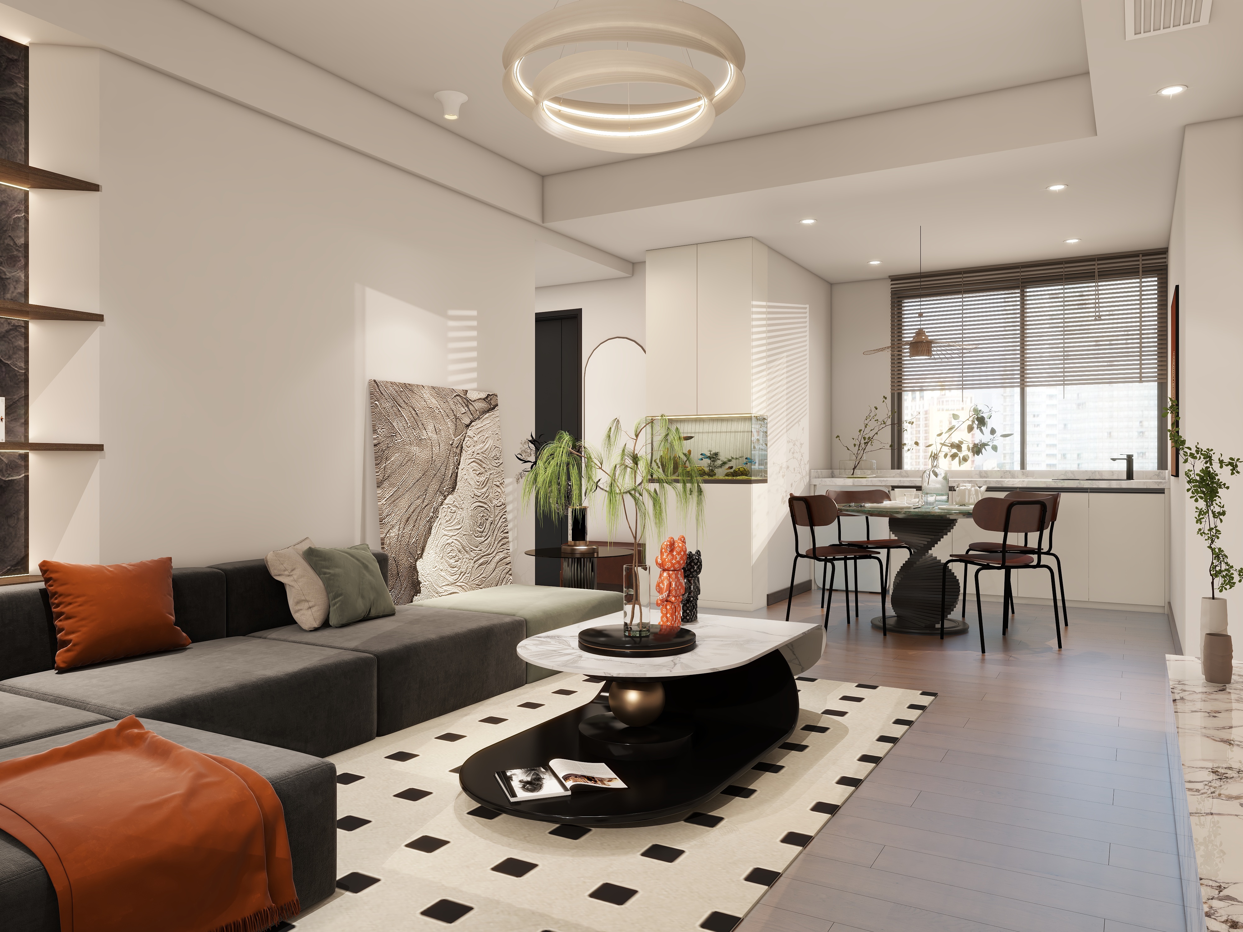 淡永明-鲁能品质盘全翻现代轻奢风格-装修设计方案