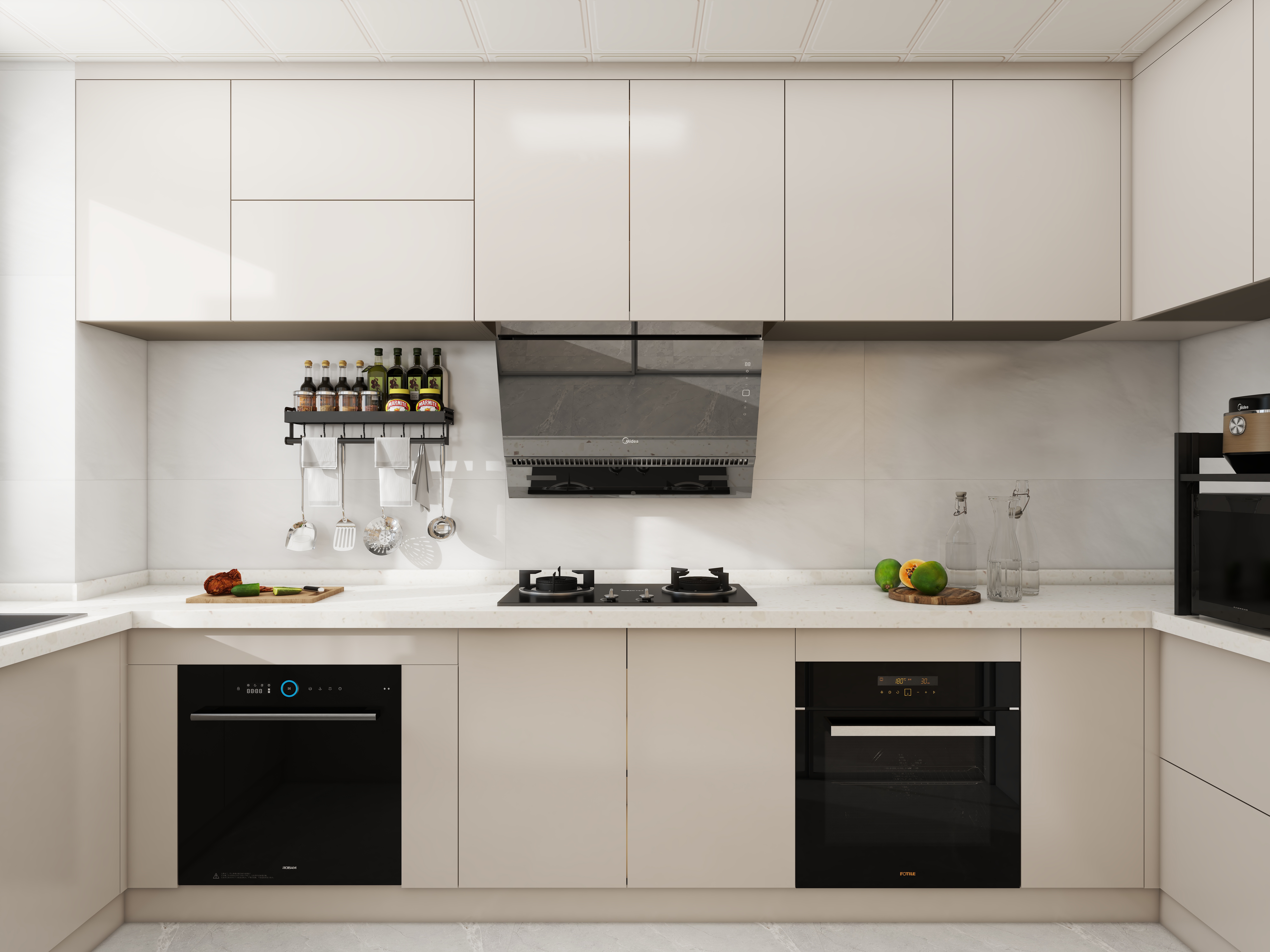 壹诺设计工作室-115㎡3室-现代简约装修效果图