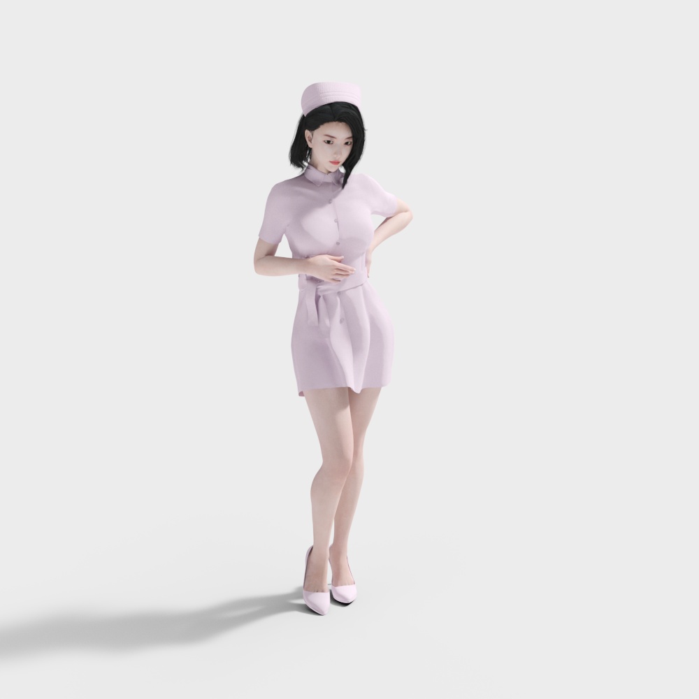人物护士3D模型