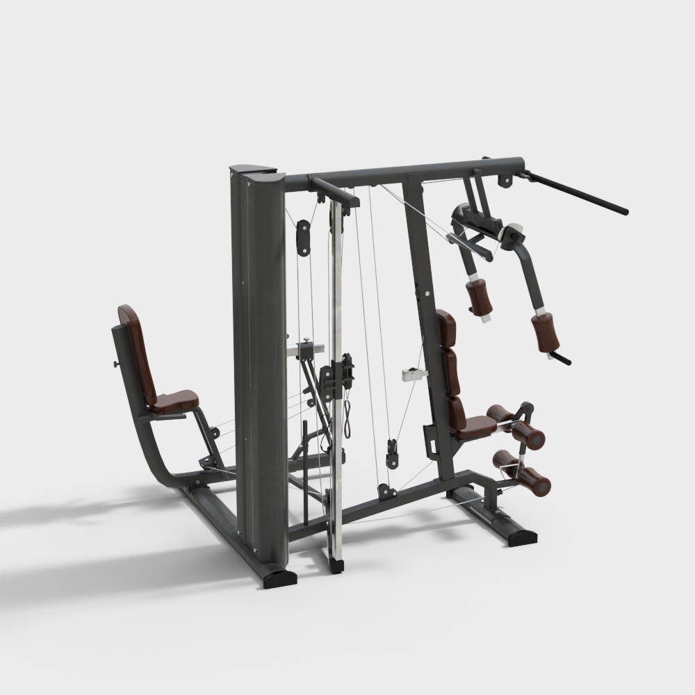 室内健身器材器械六3D模型