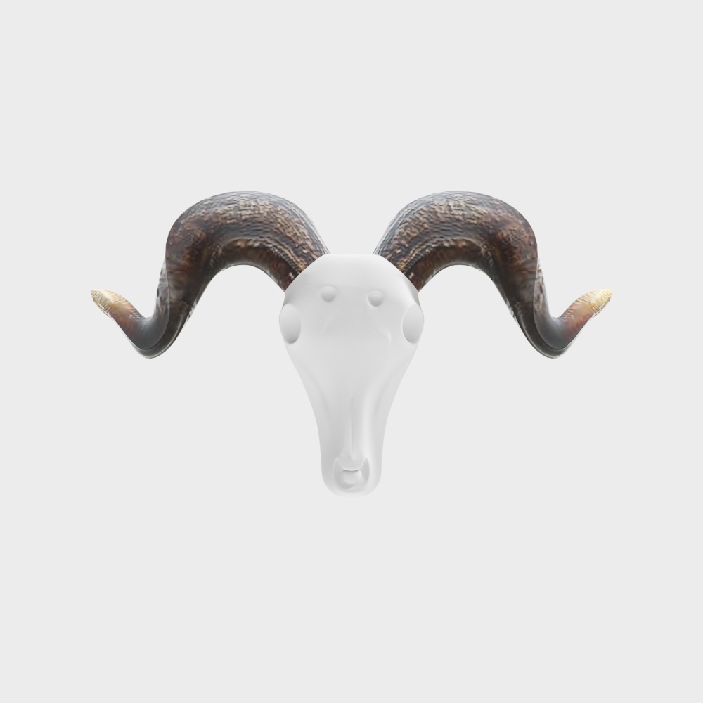 Sheep head shaped decorative pendant