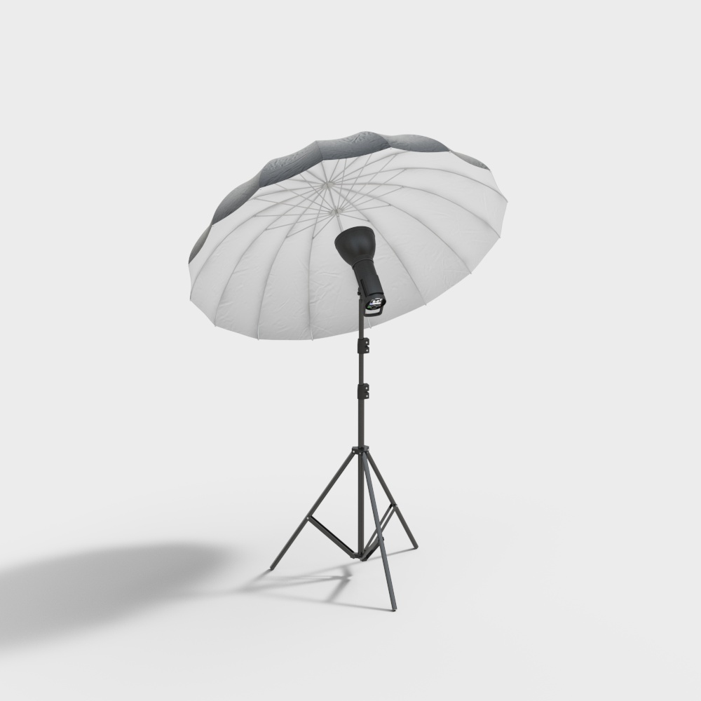 摄影棚反光伞3D模型