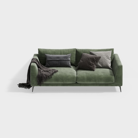 Southeast Asia Green Double Sofa