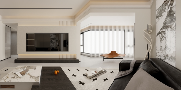 方不累-全案设计-中邦上海城-装修设计方案