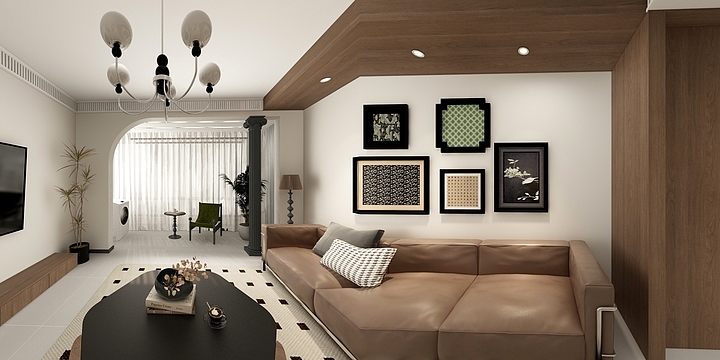 甘肃艺成装饰有限公司-中古风-装修设计方案