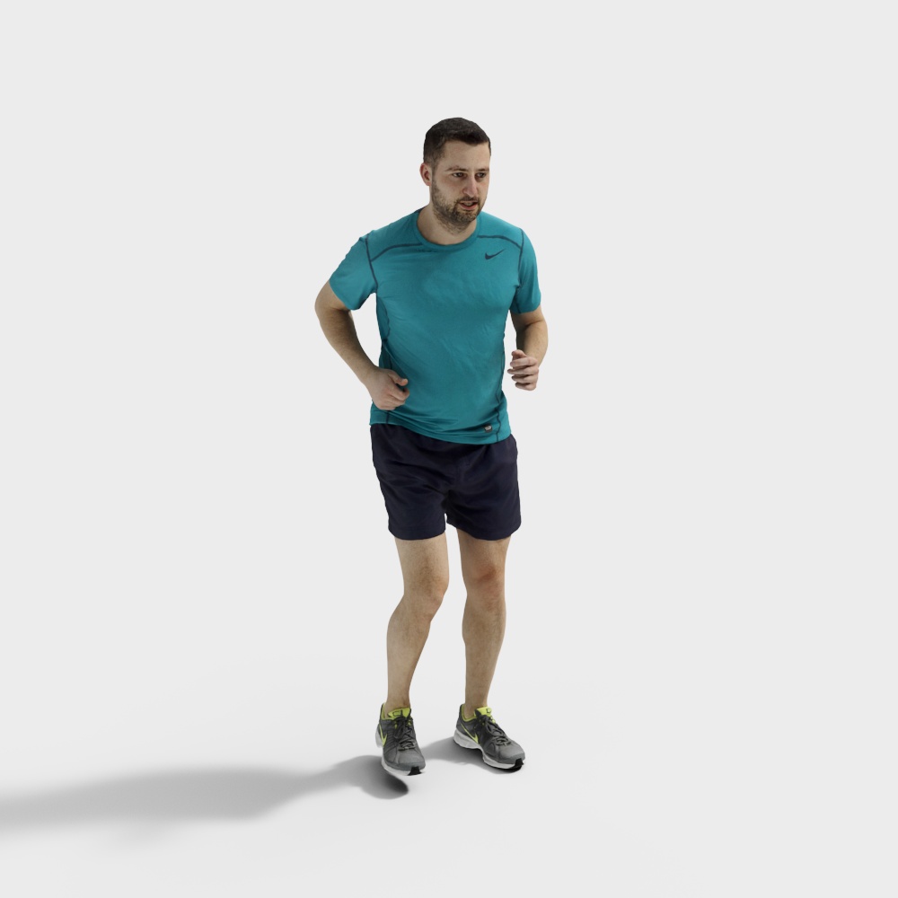 跑步男人3D模型