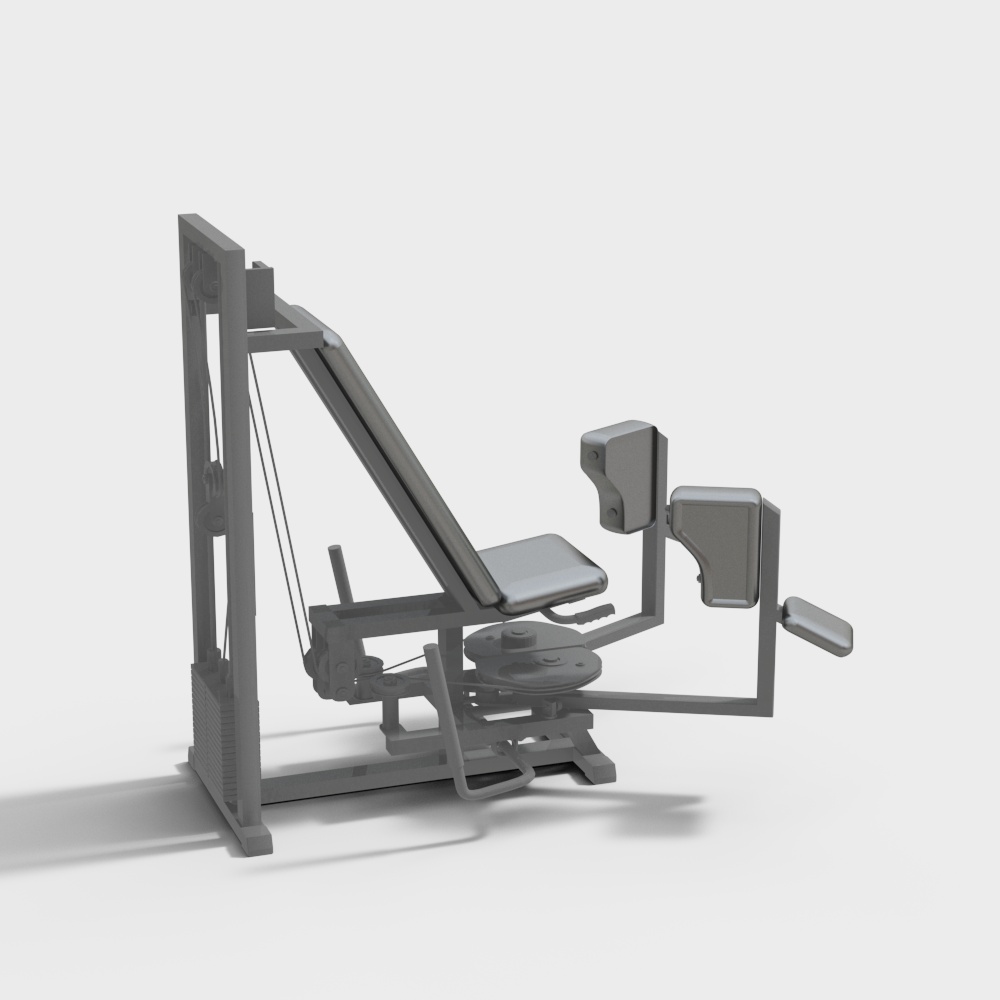 室内健身器材臀部训练器3D模型