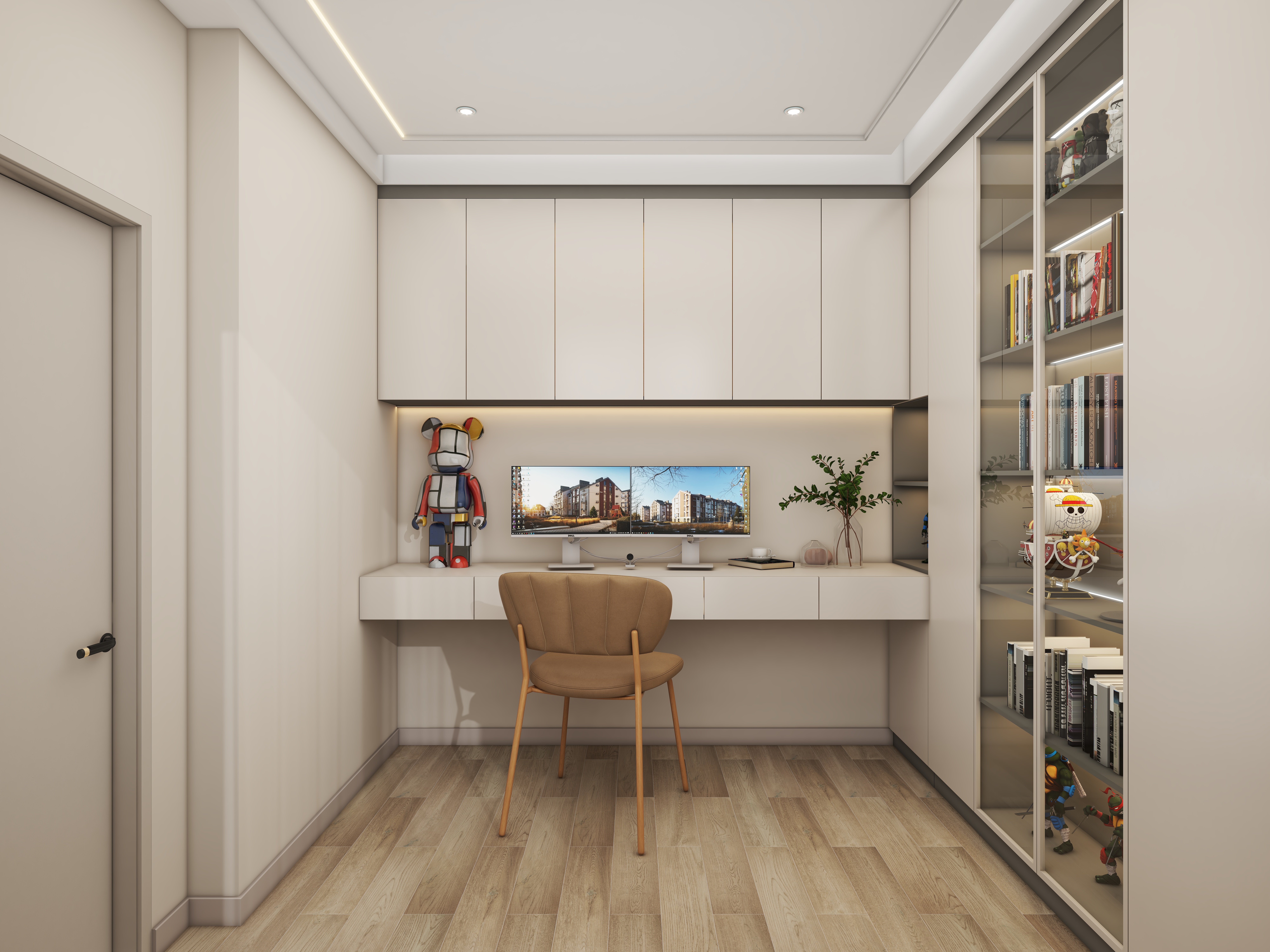 壹诺设计工作室-118㎡4室-现代简约装修效果图