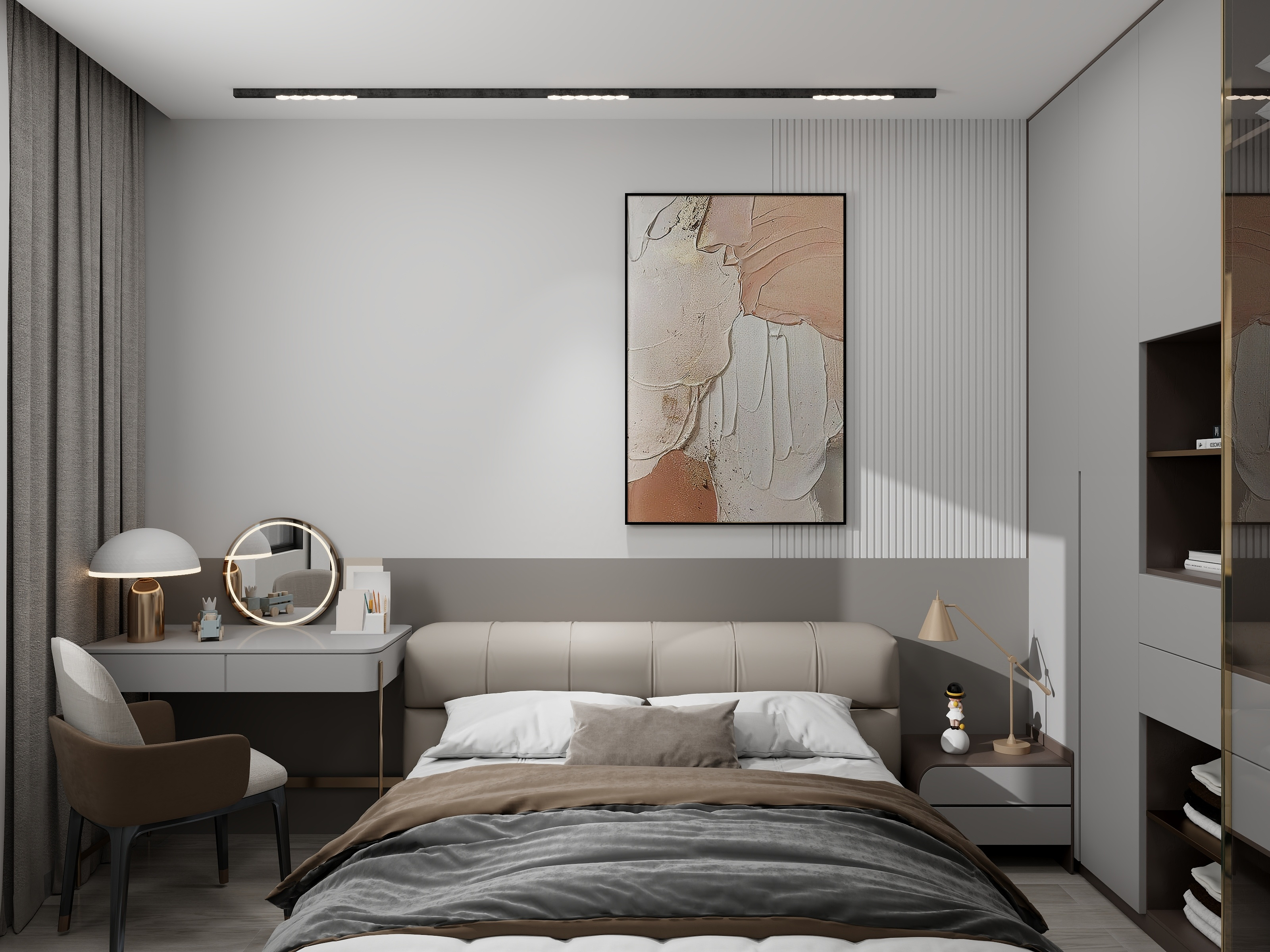 艺雅丽-133平现代简约装修效果图