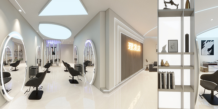 7350-理发店-装修设计方案
