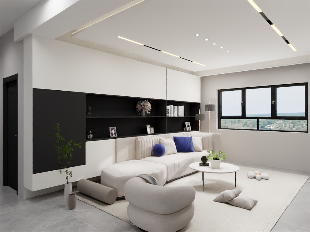 王嘉1233211234567-现代黑白灰-装修设计方案