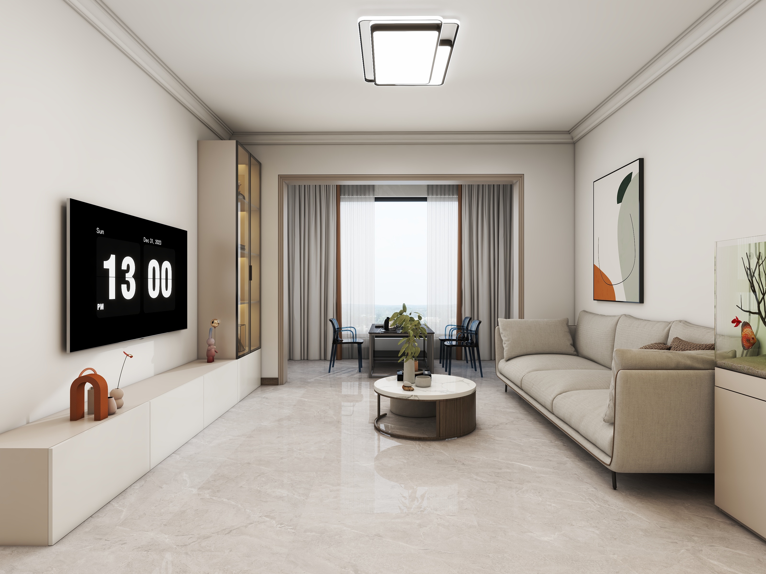 王鑫航-117㎡4室-装修设计方案