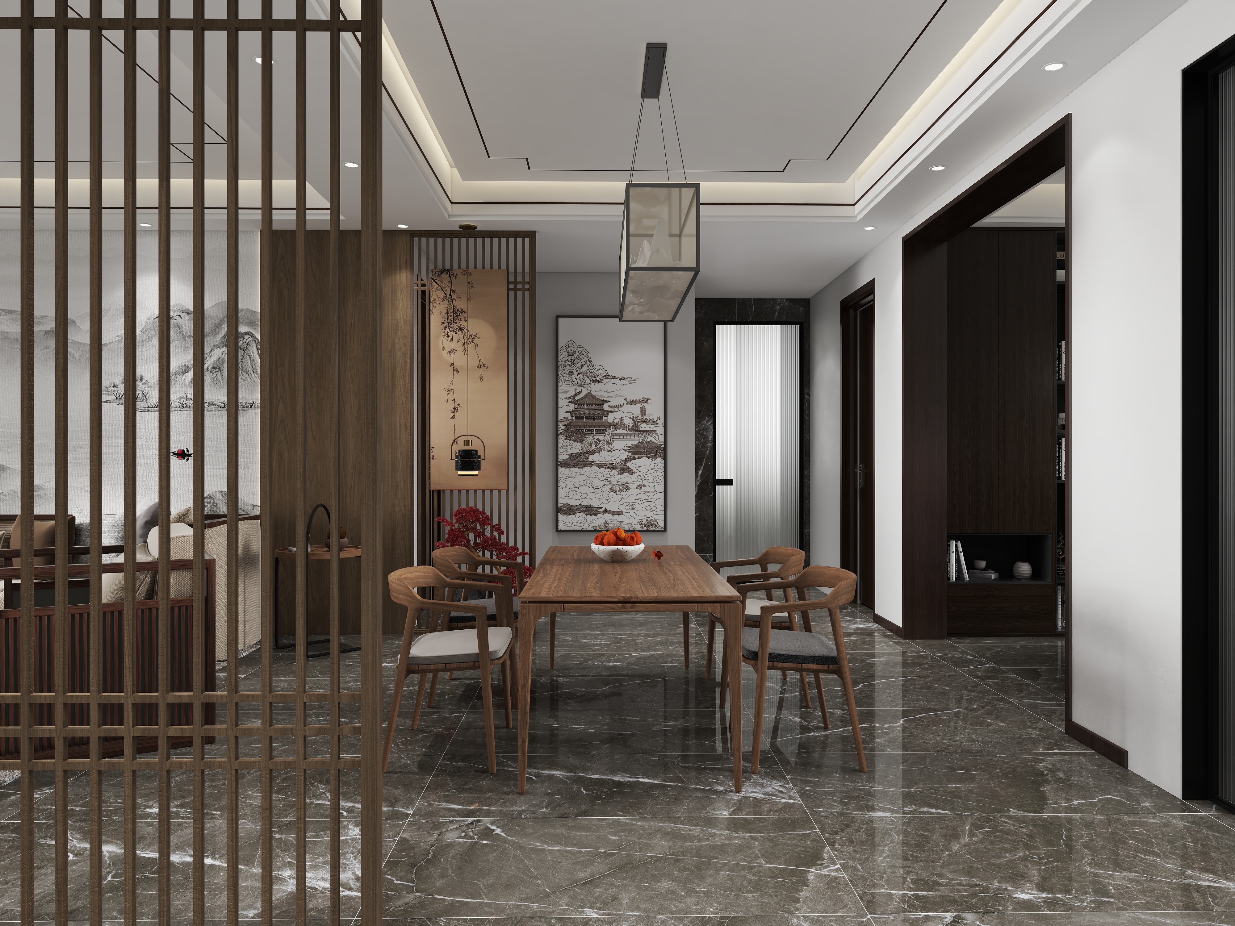 冀川空间-唐山 鸿坤 132 ㎡ 四室两厅两卫-装修设计方案