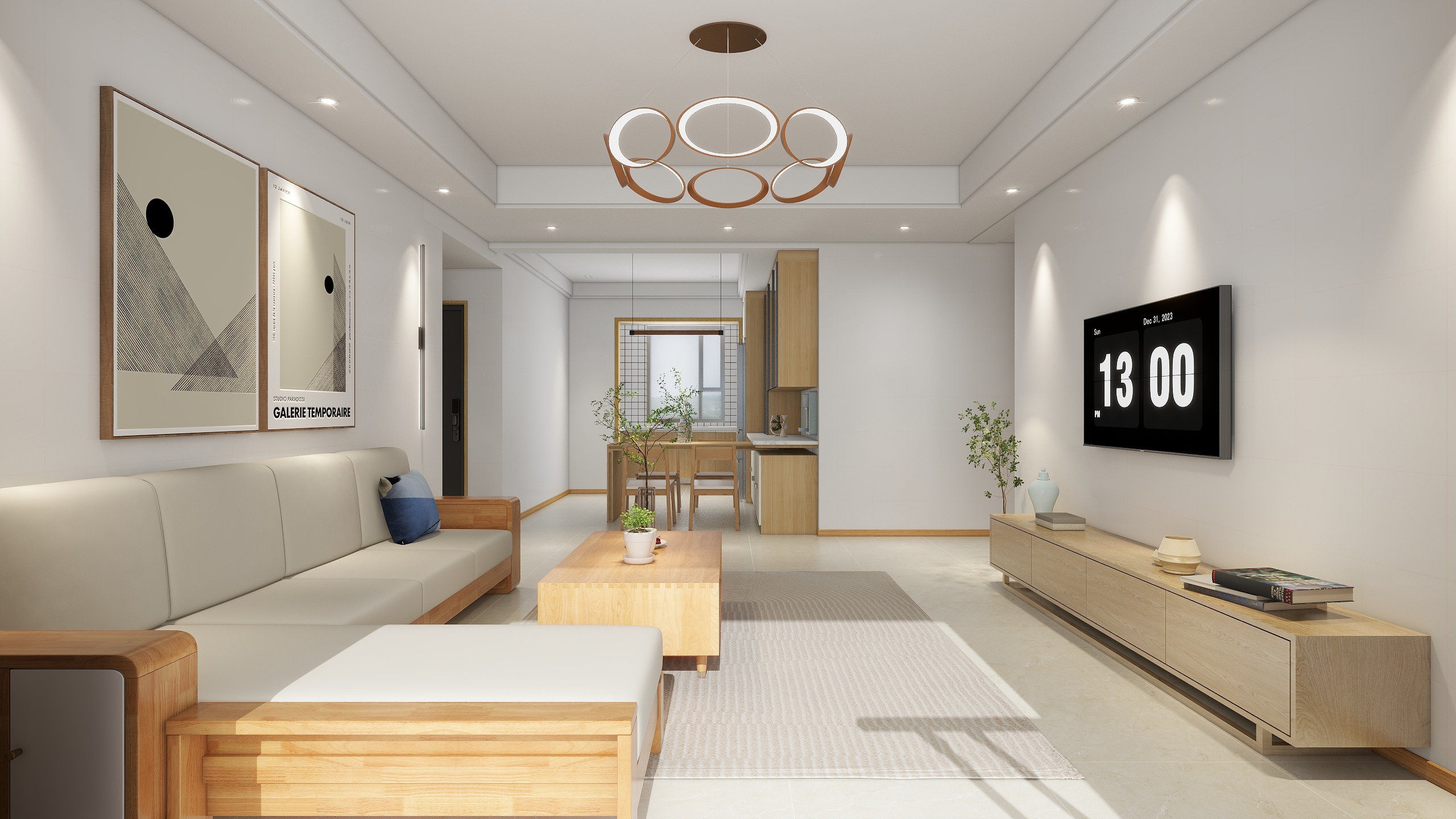 设计师如一-星河郡现代简约127㎡4室装修效果图