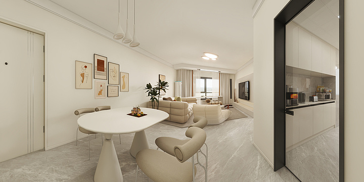 蓓蓓Angela-富力城117-装修设计方案