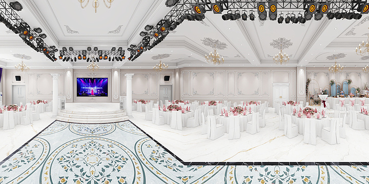 金钻全案设计-尼勒克欧式宫廷风宴会厅10.6第四次方案-装修设计方案