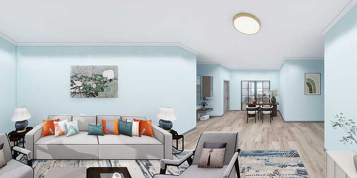 艾比bra-阳光康城 94² -装修设计方案