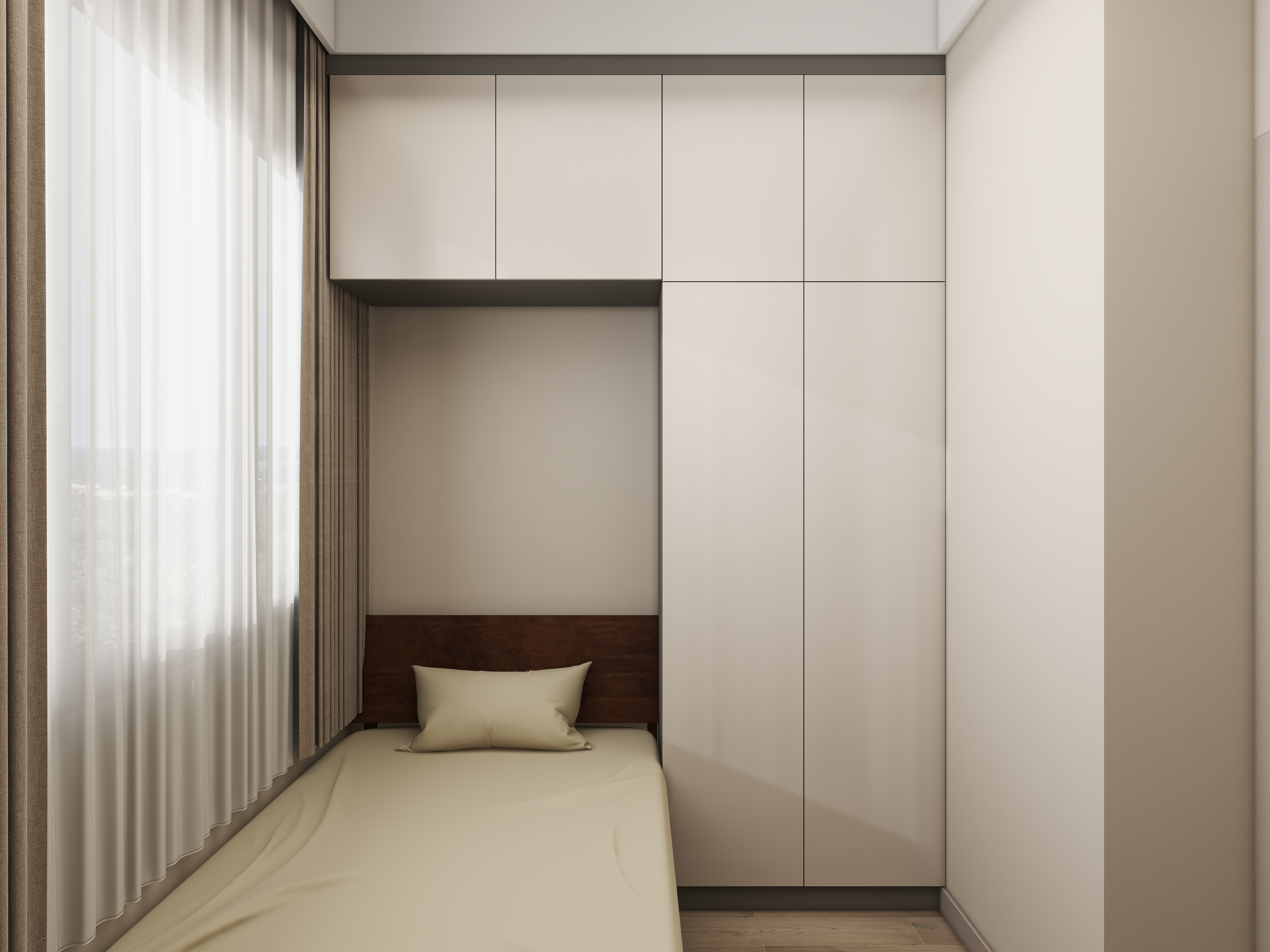 壹诺设计工作室-135㎡4室-现代简约装修效果图