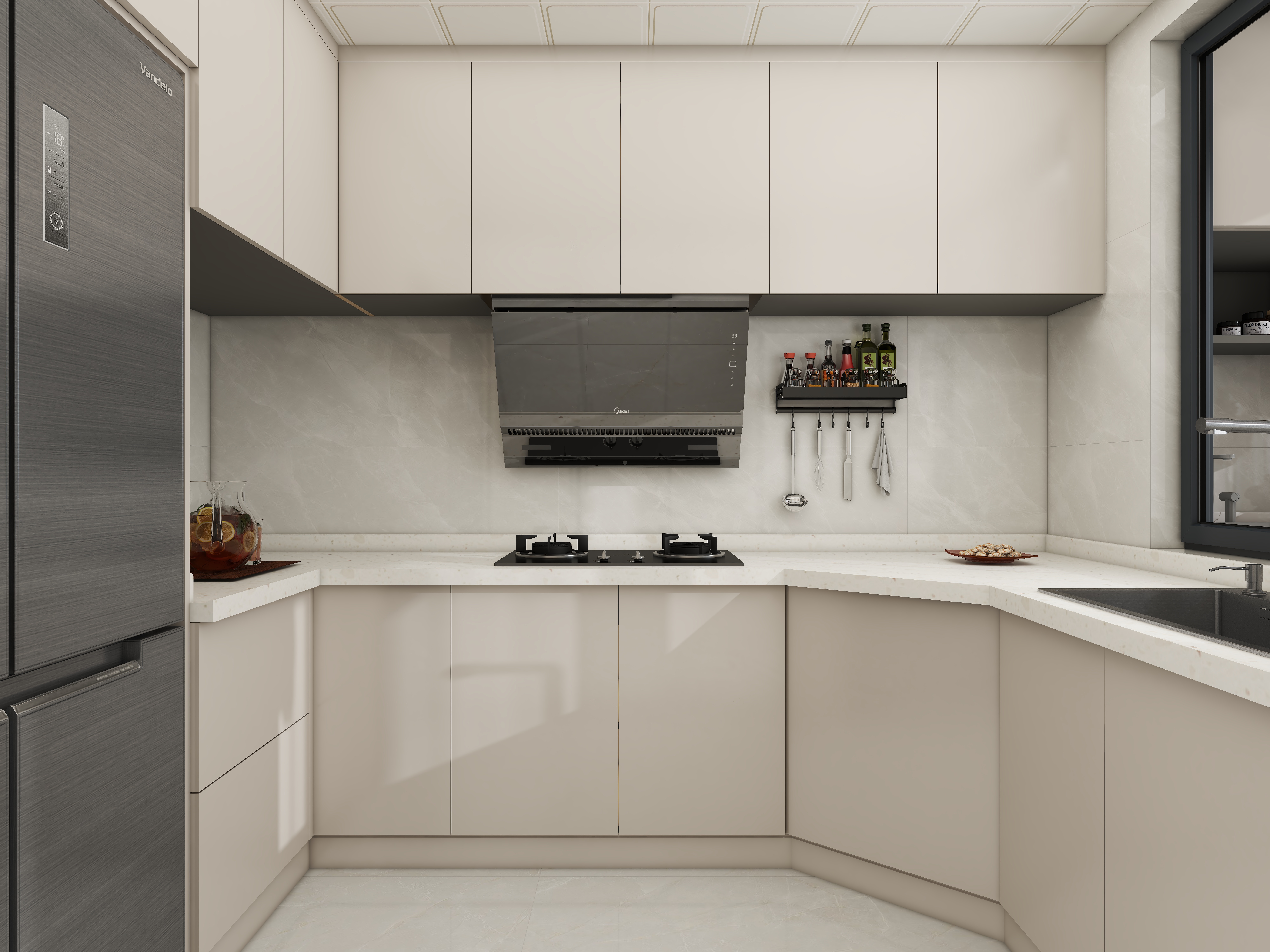 壹诺设计工作室-135㎡4室-现代简约装修效果图