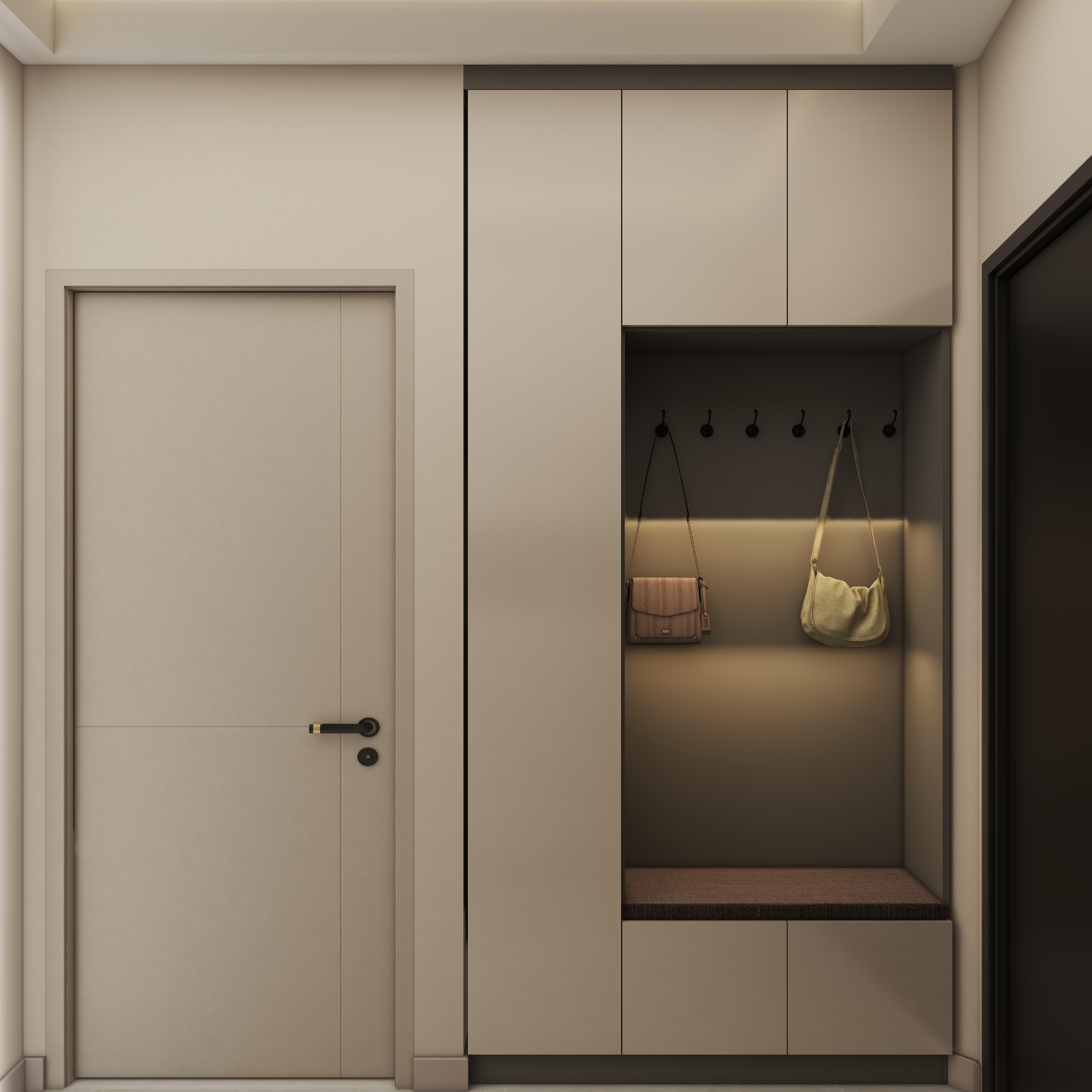 壹诺设计工作室-135㎡4室-现代简约装修效果图