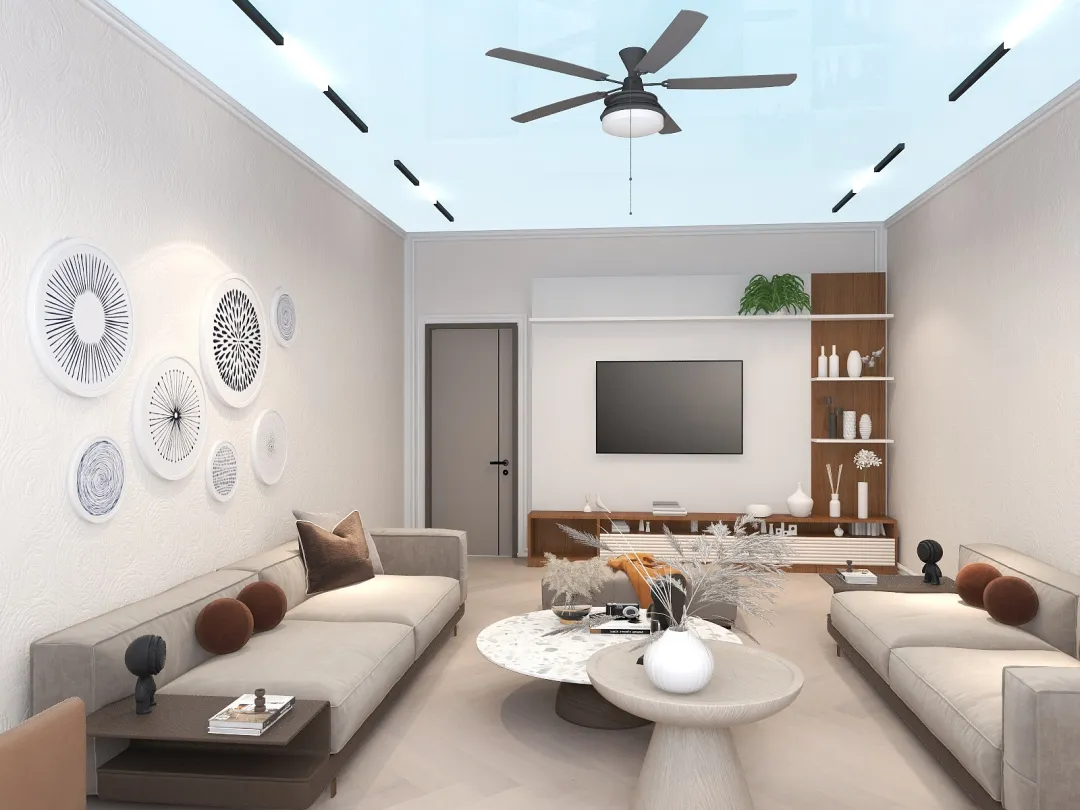 ingeneria344的装修设计方案:a living room (7*4)m with a modern designs 