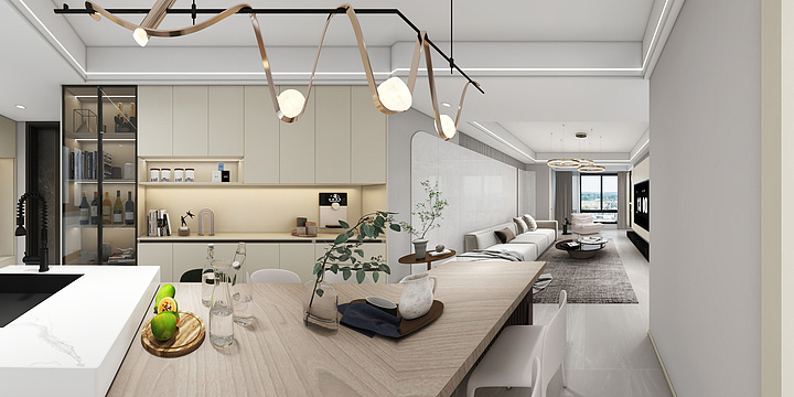 阳新诗尼曼整装-檀悦府奶油风-装修设计方案