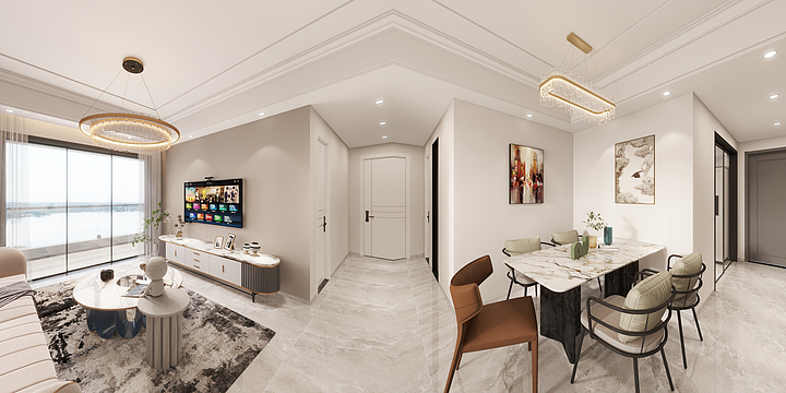 空间识别-融创86平-副本-装修设计方案