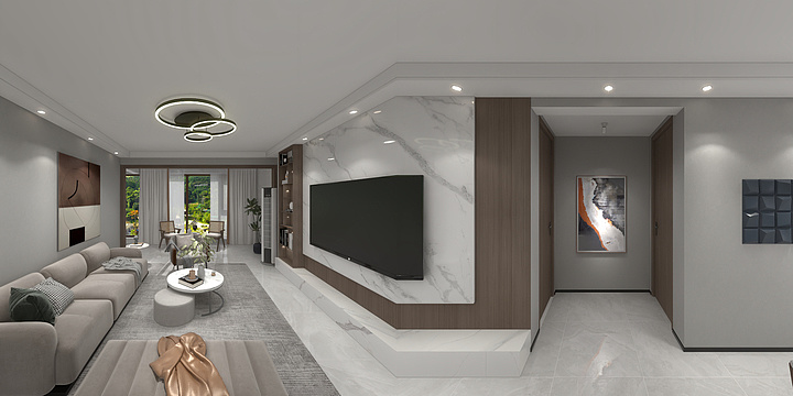 于海强-新泰浩宇家园145户型现代风格-装修设计方案