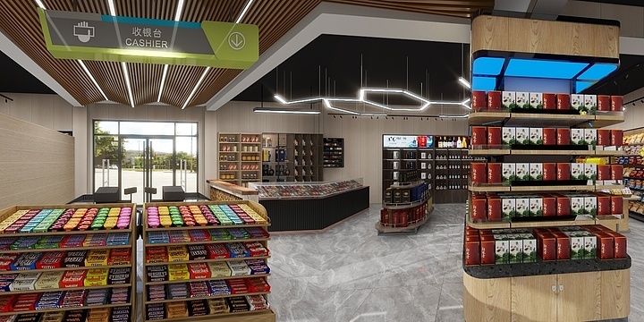 金尚装饰设计工作室-超市-装修设计方案