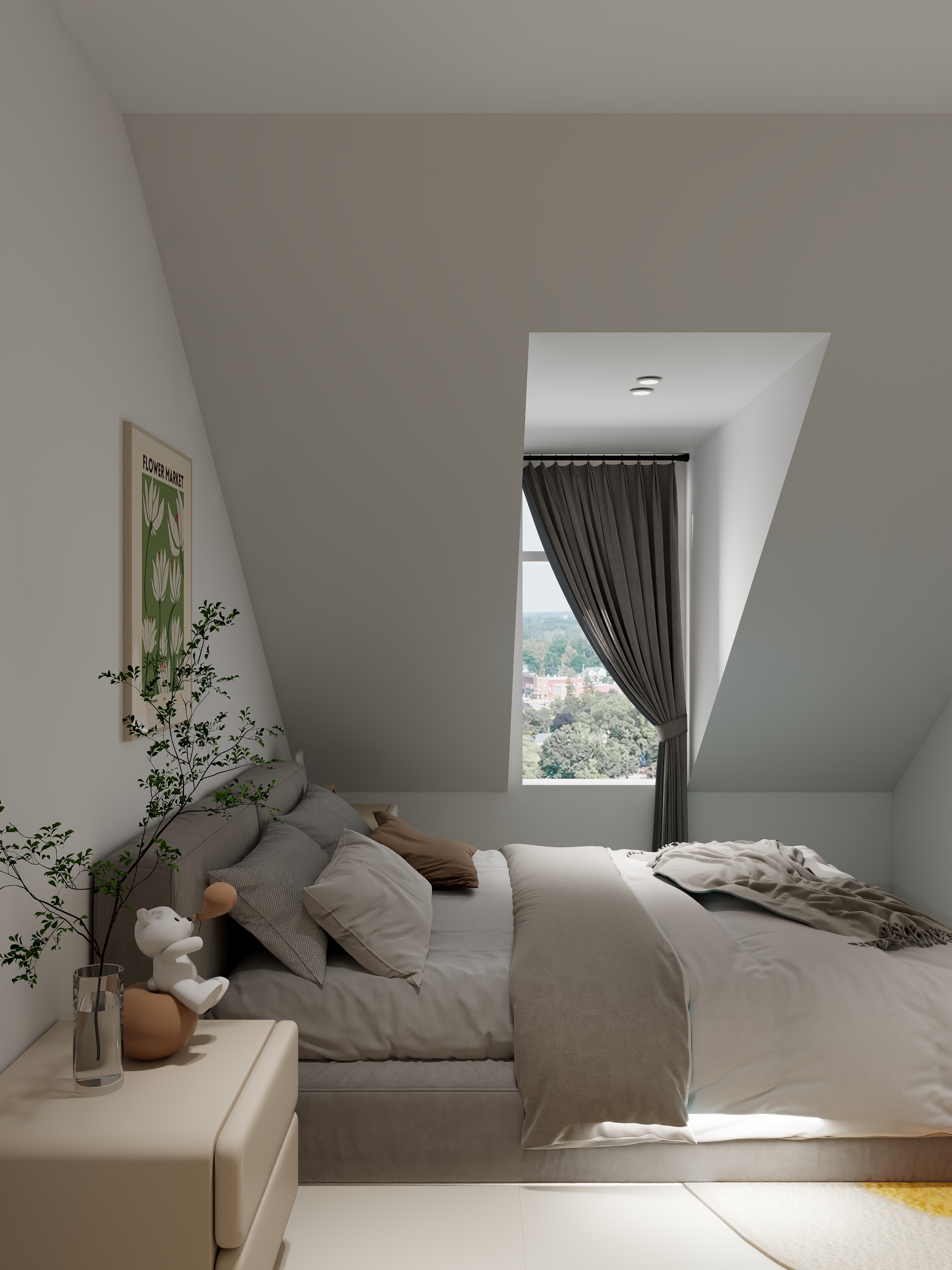 蔚然蓝风-Az百合湾顶跃阁楼现代-装修设计方案