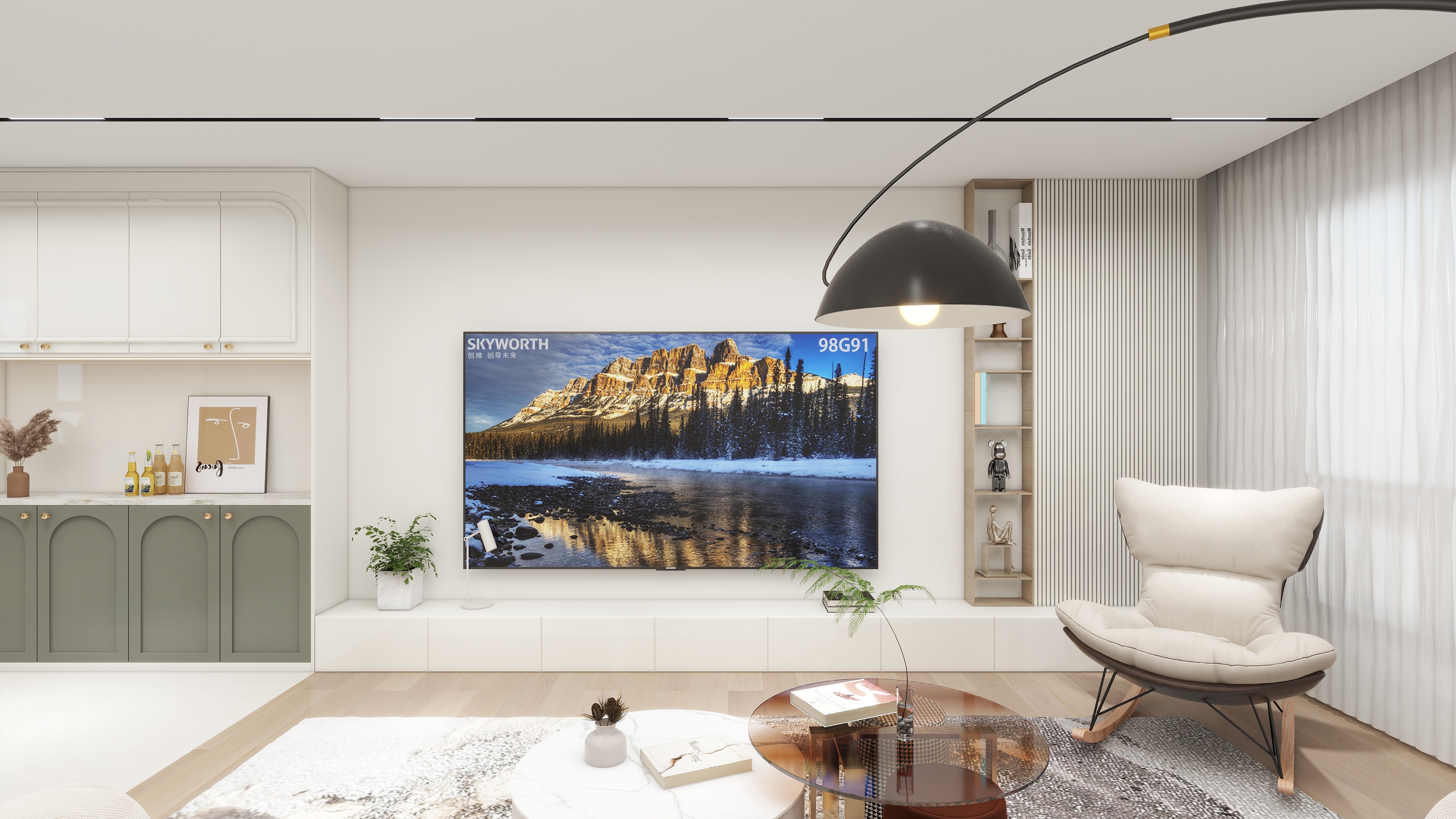 宁昊装饰大牛-中海寰宇天下105平装修效果图