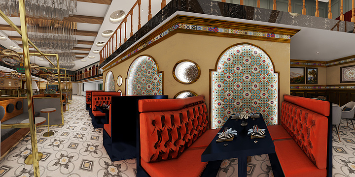 艺家装修-艾力美食城-装修设计方案