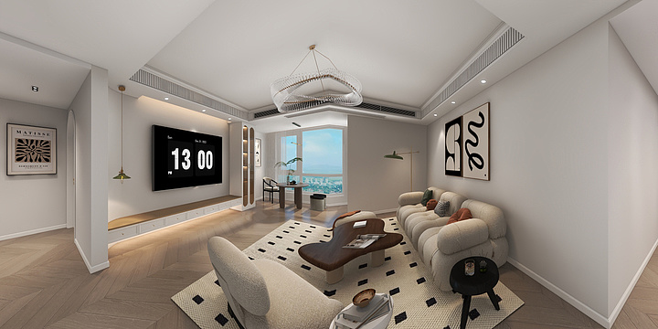 铜川设计师-焦向明-鸿翔逸境6-2-801-装修设计方案