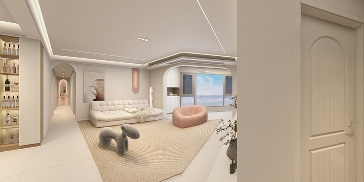 艾曲设计工作室-时代明珠3-1201-NO.2-装修设计方案