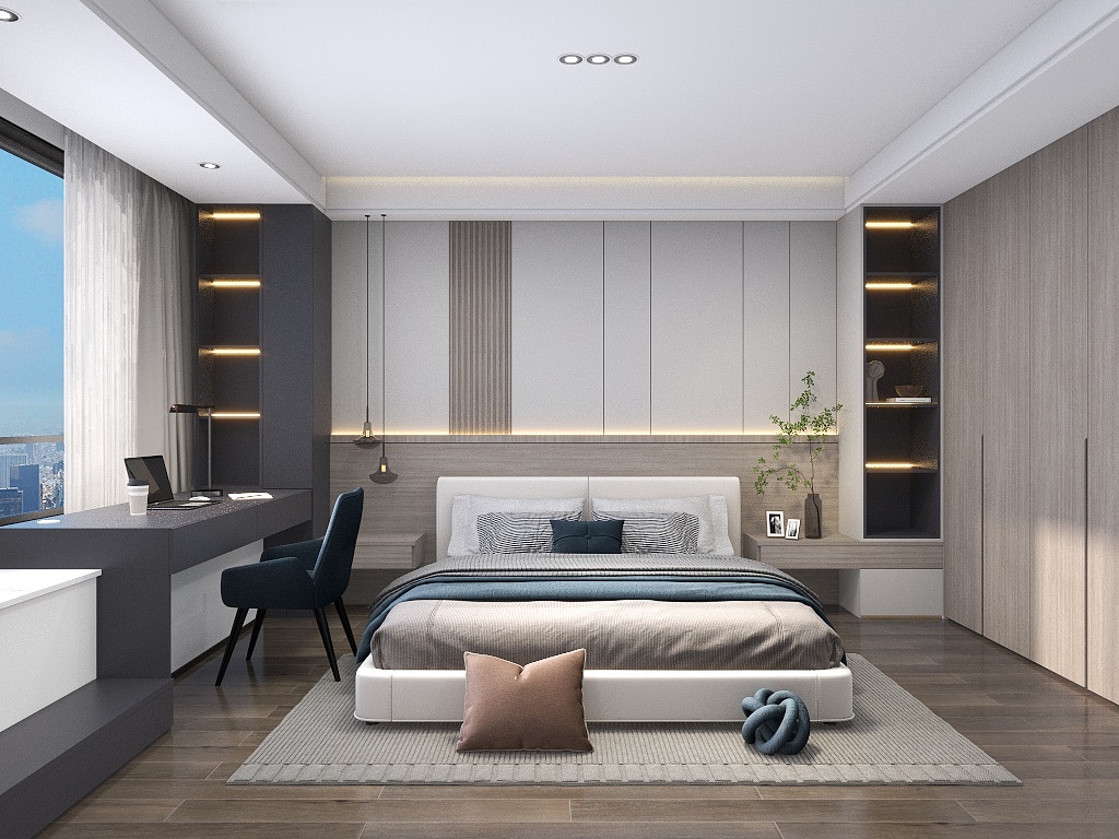 度晓佳-现代风卧室定-装修设计方案