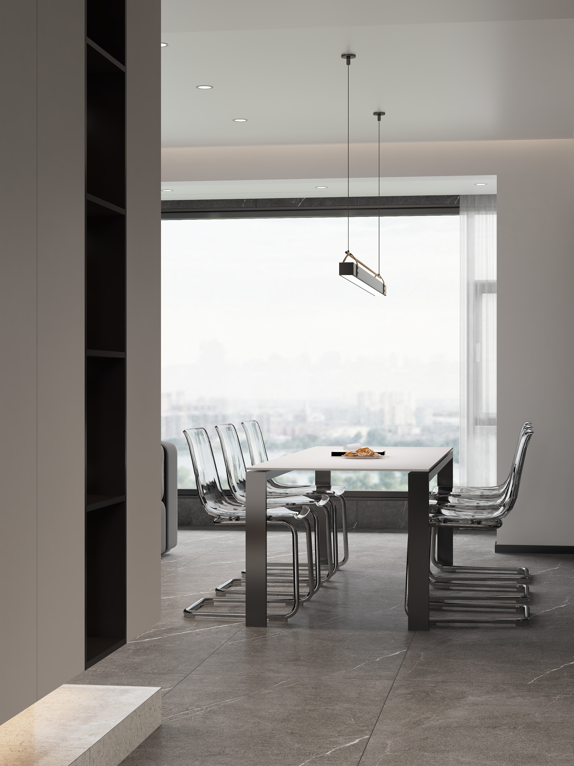 SUYI设计师梁一-当代简约灰白黑-装修设计方案