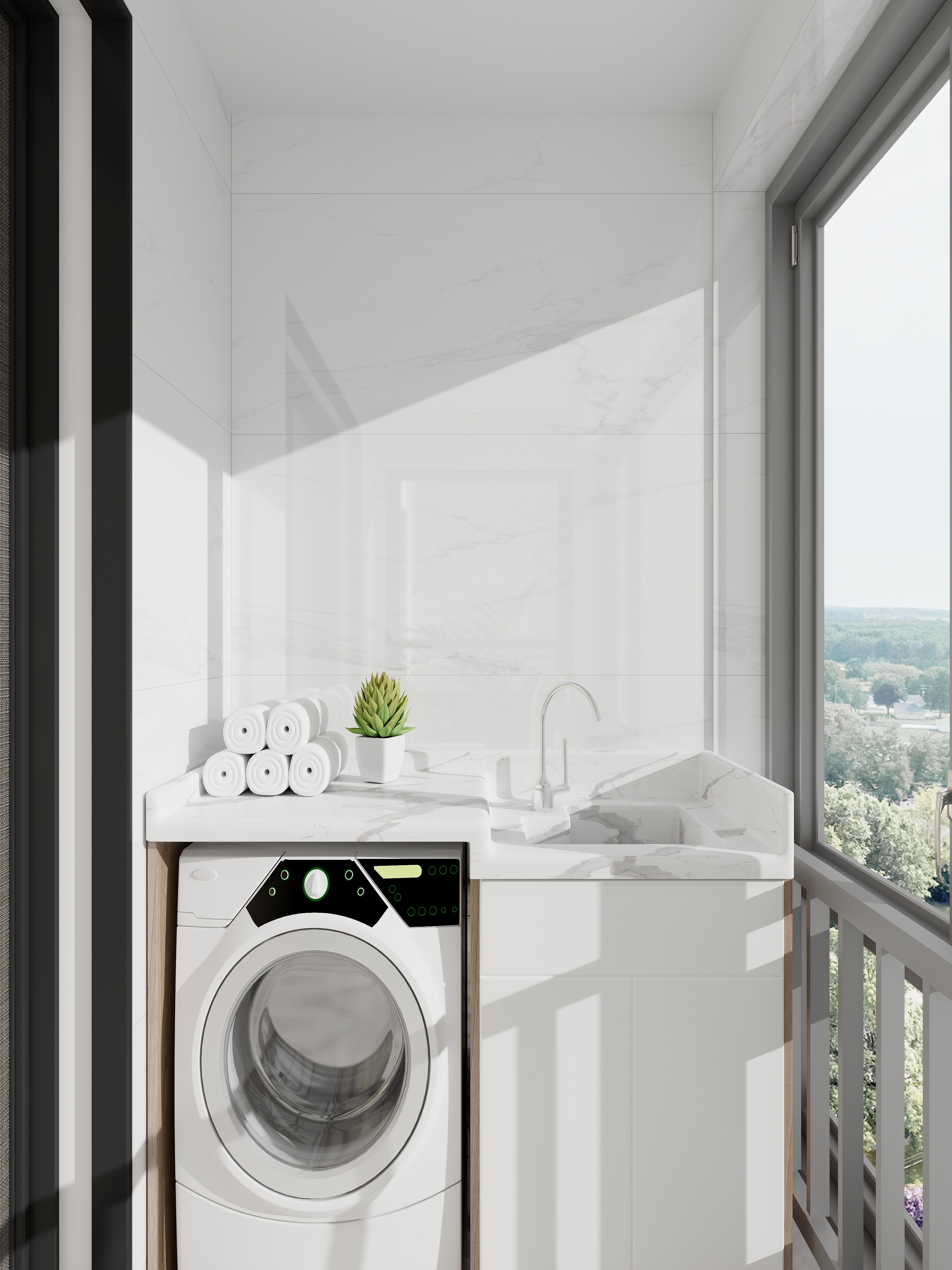 艺雅丽-120平奶油风 装修效果图