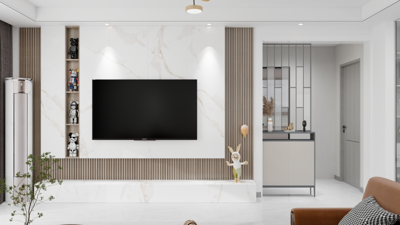 Modern White Living Room with Elegant Touches