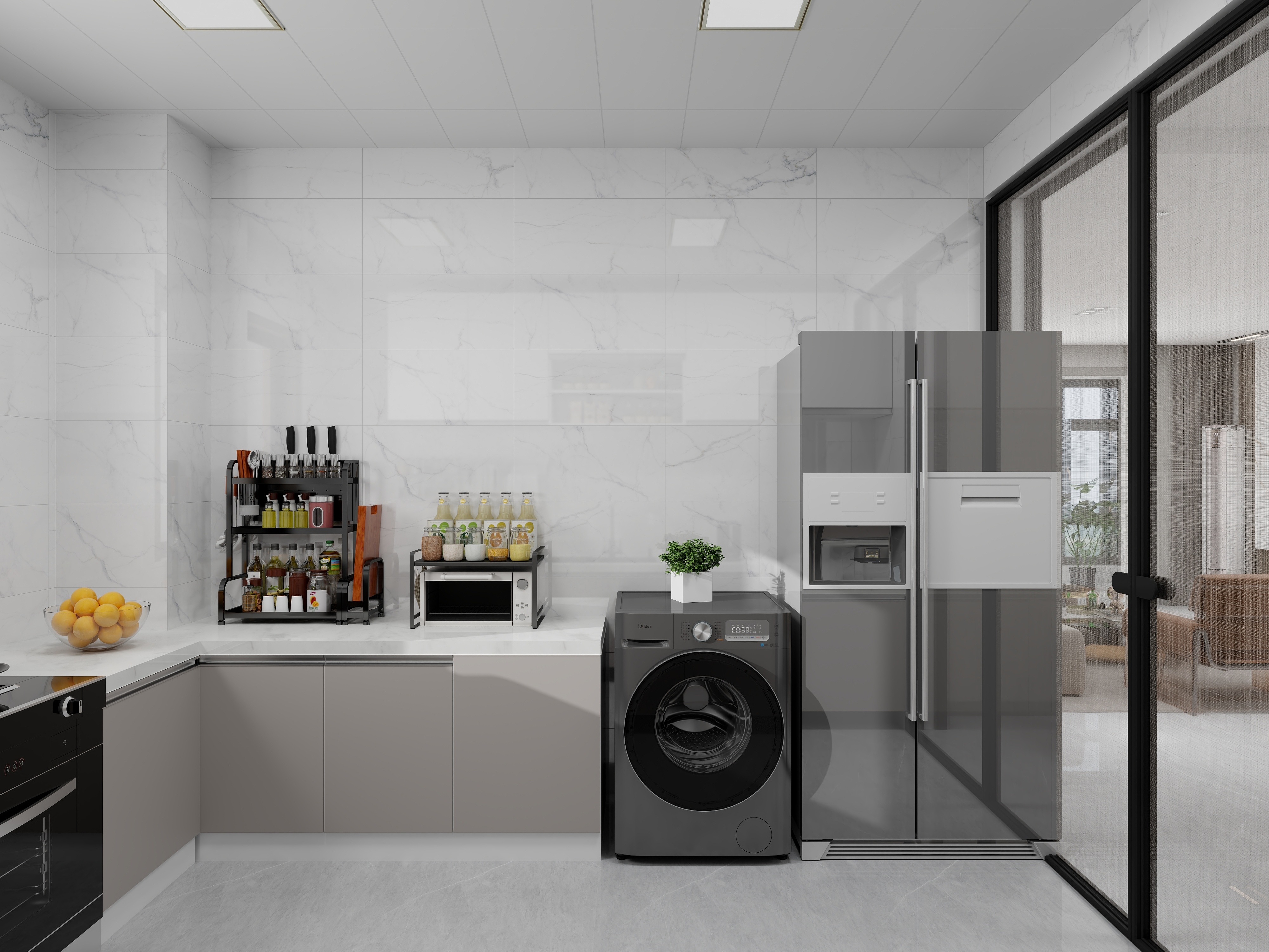 艺雅丽-140平上现代简约 装修效果图